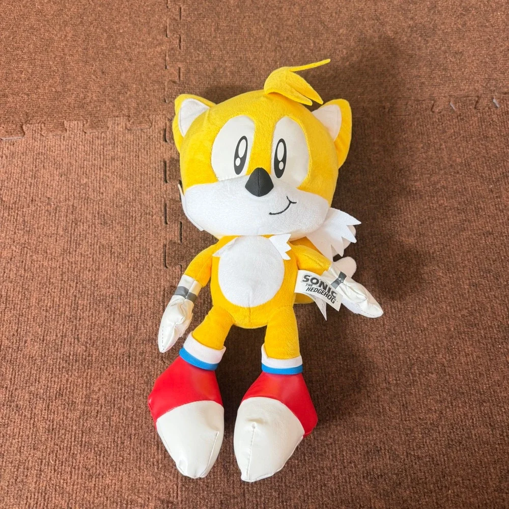 Sonic the Hedgehog Tails Plush Stuffed Animal 16 Inch Sega Miles Prower‎ Yellow